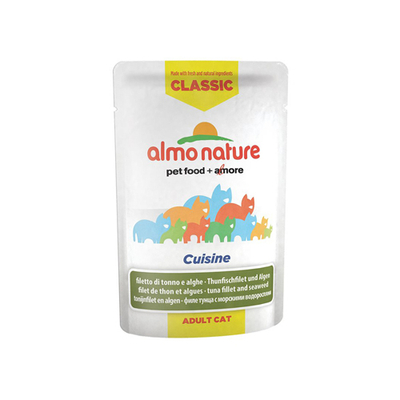 Almo Nature HFC Jelly Maaltijdzakje - Tonijnfilet & Algen - 24 x 55 g - natvoer katten