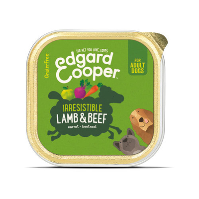 Edgard & Cooper Adult - Lam & Rund - 11 x 150 g kuipjes - natvoer honden