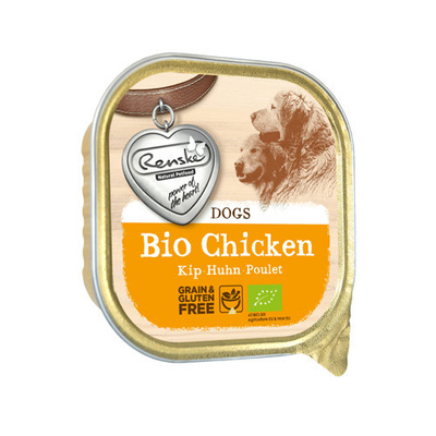 Renske Biologisch Vers Vlees - Kip - 9 x 300 gram (Kuipje) - natvoer honden