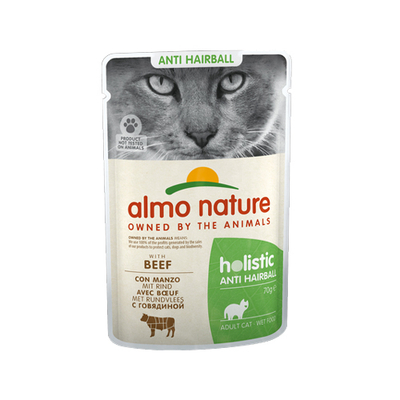 Almo Nature Cat Anti-Hairball Kattenvoer - 30 x 70 g - Rund - natvoer katten