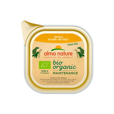 Almo Nature - Bio Organic Maintenance - Kip - 32 x 100 g - natvoer honden