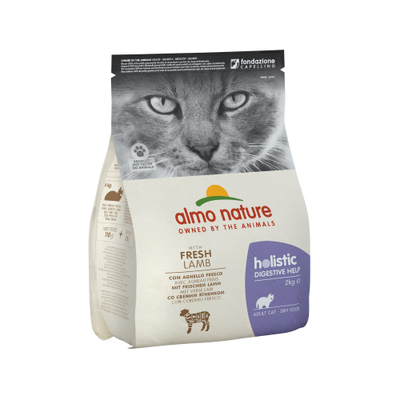 Almo Nature Kat Holistic Droogvoer - Digestive Help - Lam - 400 g - kattenbrokken