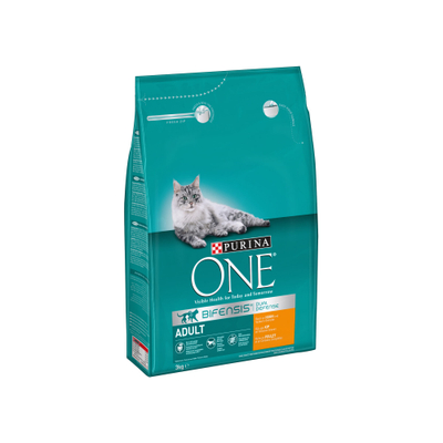 Purina ONE Adult - Kip en Volkoren Granen - 3 kg - kattenbrokken