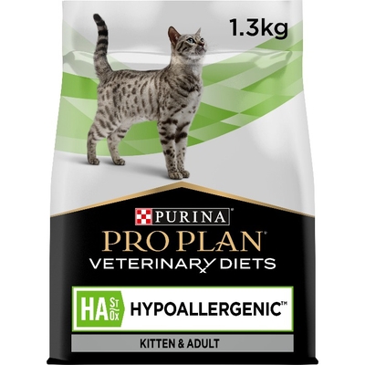 Purina Pro Plan veterinary diets feline hypoallergenic kattenvoer 1,3kg zak - kattenbrokken