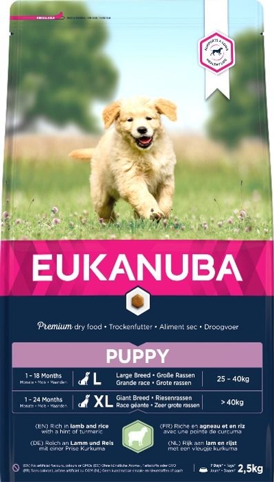 Eukanuba Dog - Puppy/Junior large lam & rijst 2,5kg - hondenbrokken