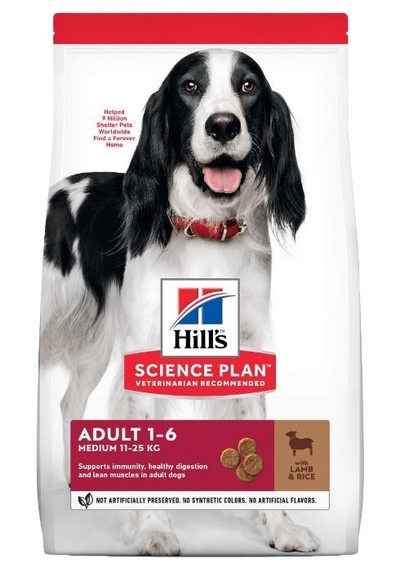 Hill's Science Plan Hond Adult Medium Lam&Rijst 2,5kg - hondenbrokken