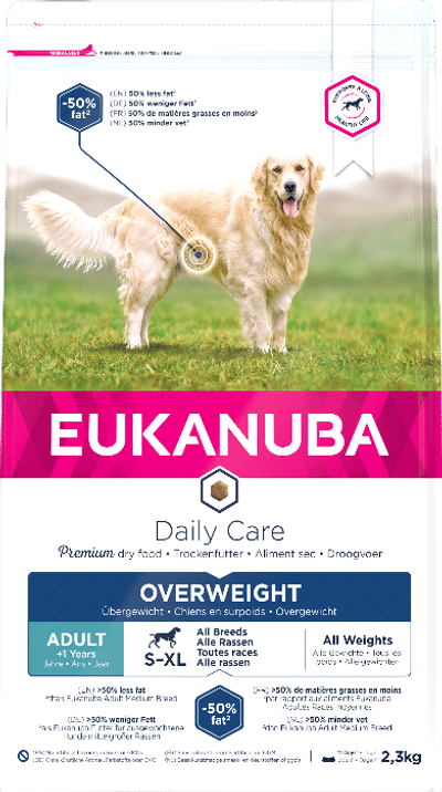 Eukanuba Dog Daily Care - Overweight 2,3kg - hondenbrokken
