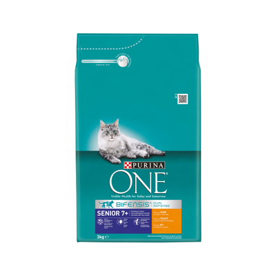Purina One Senior 7+ - Kip - 3 kg - kattenbrokken