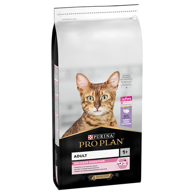 Purina Pro Plan Adult Delicate Digestion Rijk aan Kalkoen Kattenvoer - 14 kg - kattenbrokken