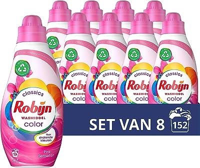 Robijn Pink Sensation Vloeibaar wasmiddel gekleurde was - 152 wasbeurten
