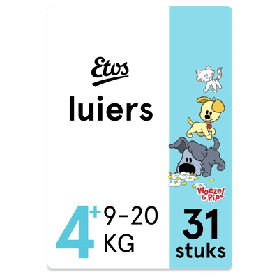 Etos Woezel & Pip  luiers maat 4 plus - 31 stuks
