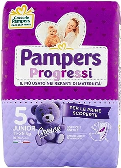 Pampers  luiers & luierbroekjes maat 5 - 19 stuks