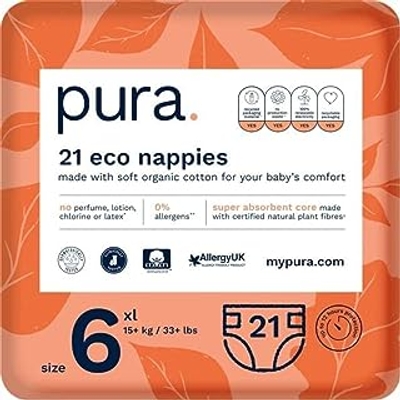 Pura Eco-Friendly  luiers maat 6 - 21 stuks