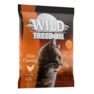 Probeerprijs! Wild Freedom Droogvoer + Natvoer - Adult "Wide Country" Gevogelte - 150 g Droogvoer - kattenbrokken