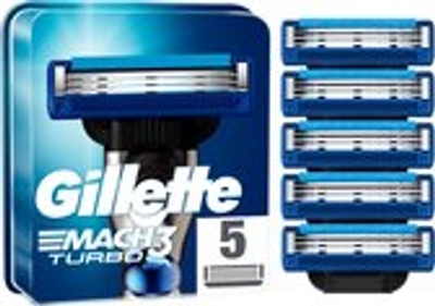 Gillette Mach 3 Turbo scheermesjes - 5 stuks