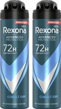 Rexona Men Advanced Protection Cobalt Dry Anti-Transpirant Spray - 2 x 150 ml