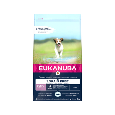 Eukanuba Dog Junior Small Medium Grainfree Hondenvoer - 3 kg - hondenbrokken