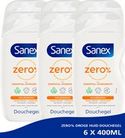 Sanex Zero% Droge Huid Douchegel - 6 x 400ml
