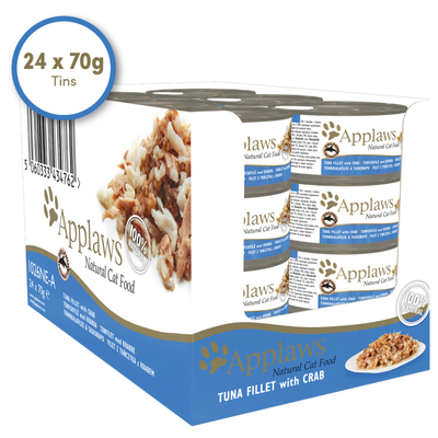 Applaws Cat Blik Tuna & Crab - Kattenvoer - 70 g natvoer katten