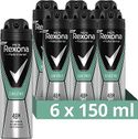 Rexona Deodorant Men Sensitive Anti-transpirant Spray - 6 x 150ml - Voordeelverpakking