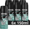 AXE Deodorant Bodyspray Ice Breaker - 6 x 150ml