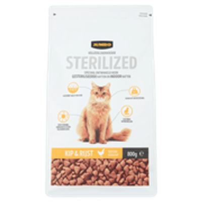 Jumbo Volledig Diervoeder Katten Gesteriliseerd Kip & Rijst 800g - kattenbrokken