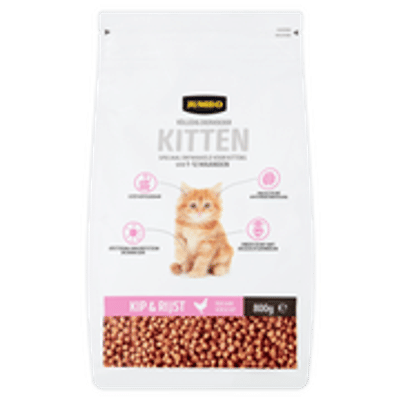 Jumbo Volledig Diervoeder Kitten Kip & Rijst 800g - kattenbrokken