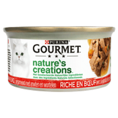 Gourmet Nature's Creations Kattenvoer nat met Rund 85 gram - natvoer katten