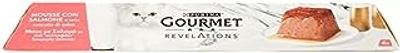 Purina Gourmet Revelations Mousse voor katten met zalm en waterval, saus, multipack 4 x 57 g - natvoer katten