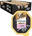 Sheba Finesse - Kattenvoer natvoer - Mouse - Zalm -22 x 85g - natvoer katten