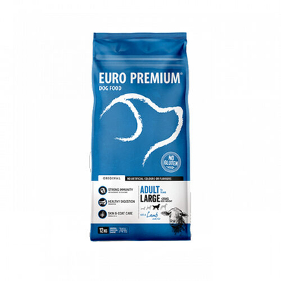Euro-Premium adult large - lamb&rice - 12kg - hondenbrokken