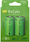 GP Recyko 2x D 5700 Mah Batterijen - 2 stuks