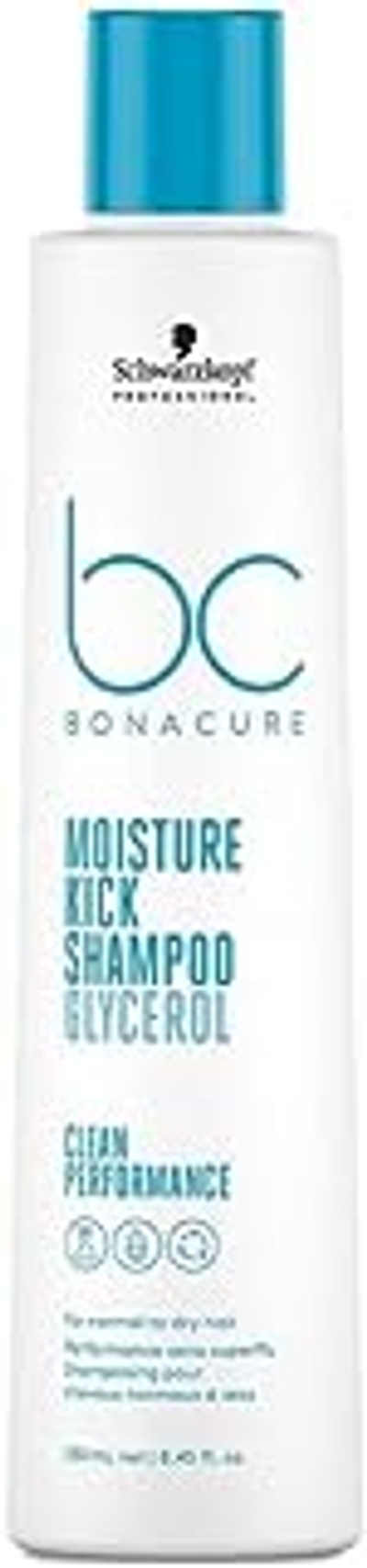 Schwarzkopf Bonacure Moisture Kick Shampoo - 250 ml- Normale shampoo - Voor Krullend haar -