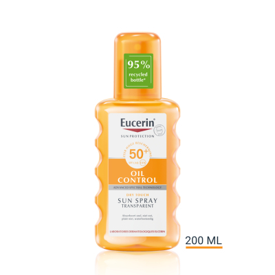 Eucerin Sun Protection Oil Control Dry Touch Transparent SPF 50+ - 200 ml