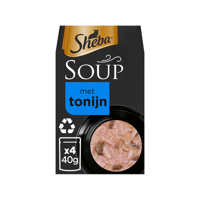 Sheba Soup Tonijn - 4 x 40 gram - natvoer katten