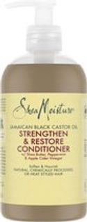 SheaMoisture Strengthen & Restore Conditioner - Jamaican Black Castor Oil - zonder siliconen en sulfaten - 384 ml