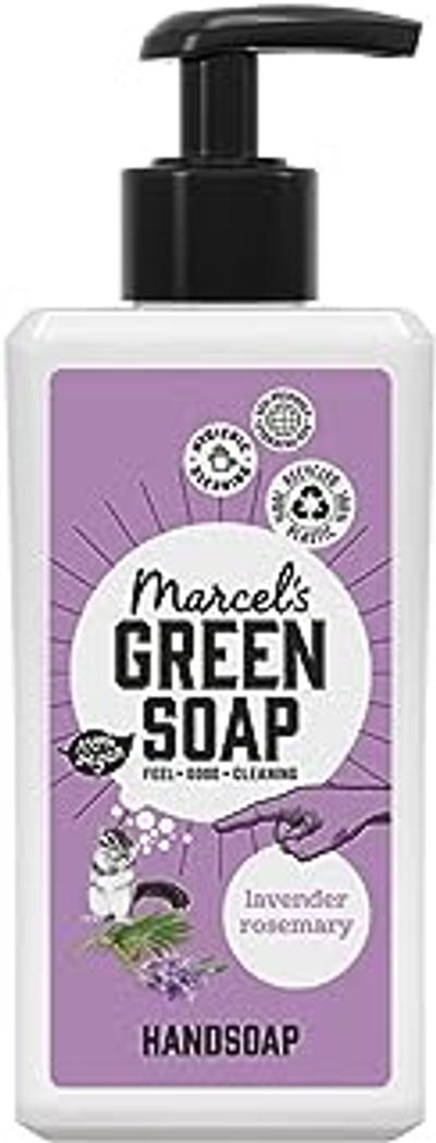 Marcel's Green Soap Handzeep 250 ml - Lavendel & Rozemarijn - Plantaardig - Milieuvriendelijk - Gerecyclede Flessen - Vegan