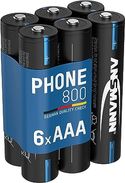 Ansmann AAA 800mAh NiMH 1 2V batterijen oplaadbaar - 6 stuks