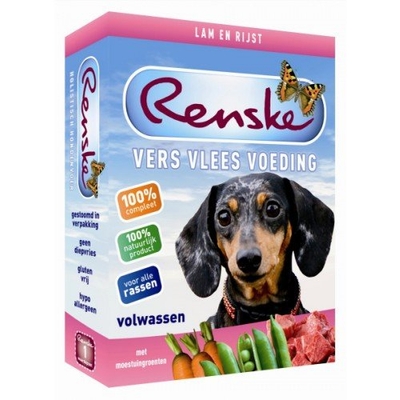 Renske Vers Vlees Lam 395 gram - natvoer honden