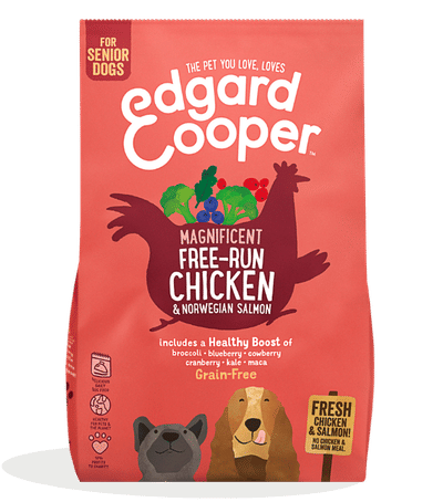 Edgard & Cooper Free-Run Chicken Senior Kip&Zalm&Broccoli - Hondenvoer - 700 g Graanvrij