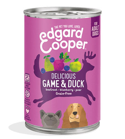 Edgard & Cooper Wild & Eend Blik - Voor volwassen honden - Hondenvoer - 400g