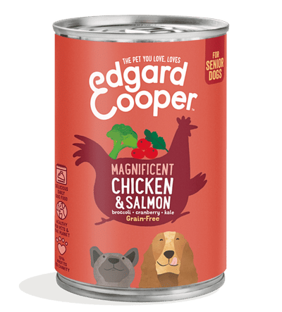 Edgard & Cooper hond Kip & Zalm blik 400gr - natvoer honden