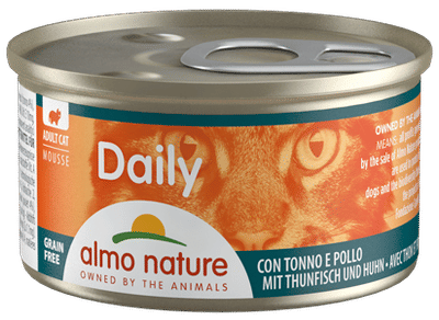 Almo Nature Dailymenu kat mousse tonijn en kip 85 gr - natvoer katten