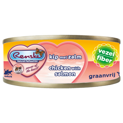 Renske verse vezel kip/zalm 70gr kattenvoer - natvoer katten