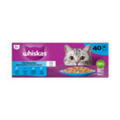 Whiskas Pouch Adult Vis in Gelei 40 x 85 gr - natvoer katten