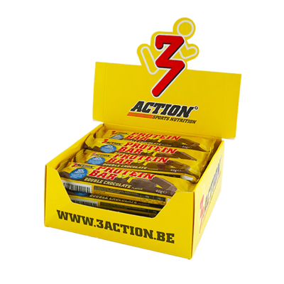 3Action Protein Bar Double Chocolate - 20 repen