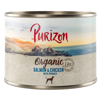 6 x 200 g / 300 g / 400 g / 800 g Purizon Adult nu voor een probeerprijs!  - Zalm en kip met spinazie (6 x 200g) - natvoer honden