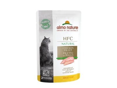 Almo Nature HFC kat pouch kipfilet 55gr - natvoer katten