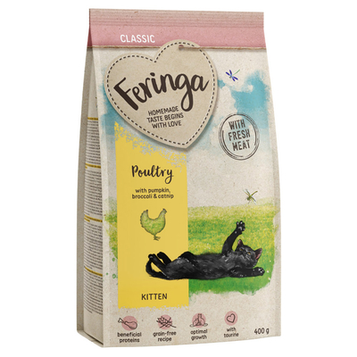 Probeerprijs: 400 g Feringa droog kattenvoer - Kitten Classic Gevogelte - 400 g - kattenbrokken