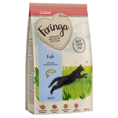 Probeerprijs: 400 g Feringa droog kattenvoer - Adult Classic vis - kattenbrokken